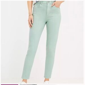 LOFT Light Green Skinny Jeans